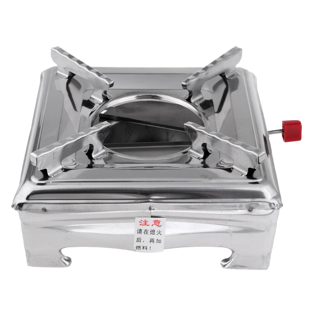 Легкая спиртовая горелка портативная с твердым и жидким спиртом для кемпинга