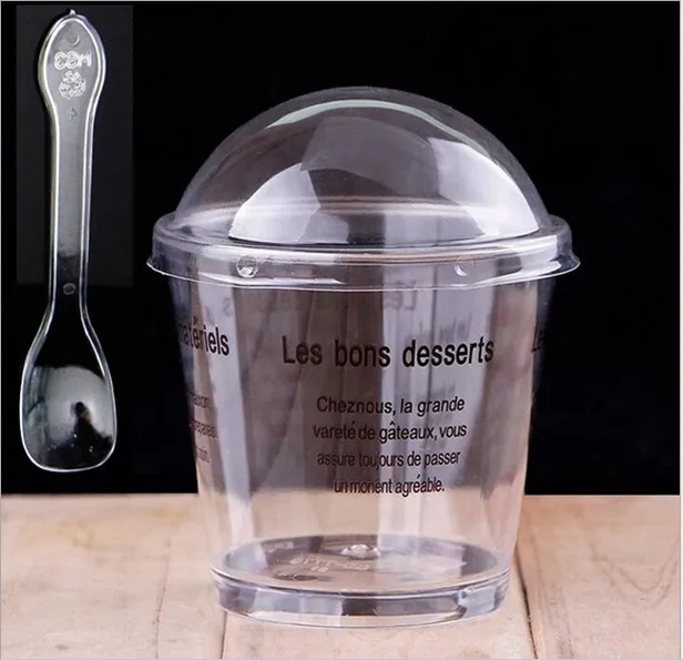 40 шт стакан для Тирамису оптовая продажа одноразовые пластиковые чашки мусс торт