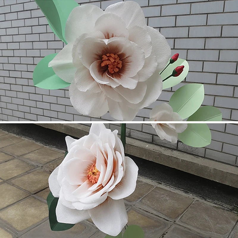 Бумага ручной работы Искусственные цветы розы с листьями DIY книги по искусству