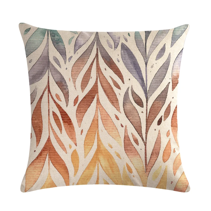 Осенние наволочки осенняя Тема хлопковые Льняные Декоративные кленовые листья