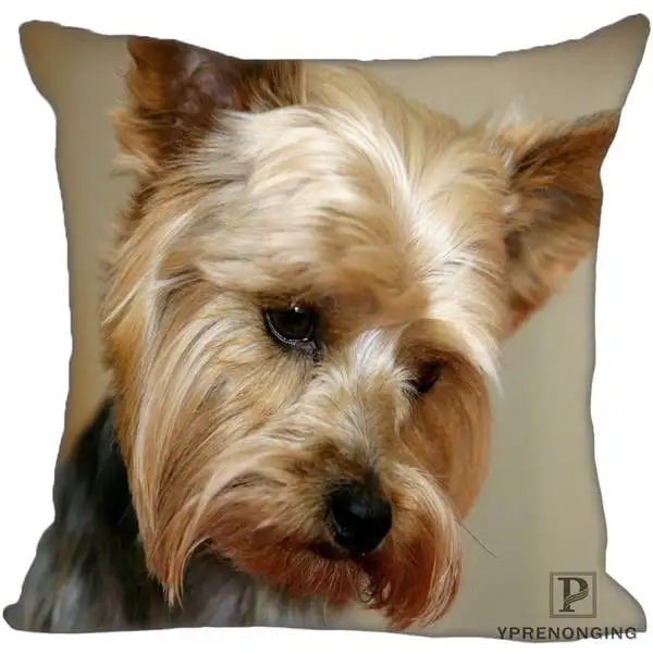 Square Pillowcases Декоративная Наволочка на заказ для собак породы Йоркширский терьер квадратная Наволочка на молнии лучший подарок 35X35,40x40,45x45 см(одна сторона) 180516-22 - Цвет: Square Pillowcases