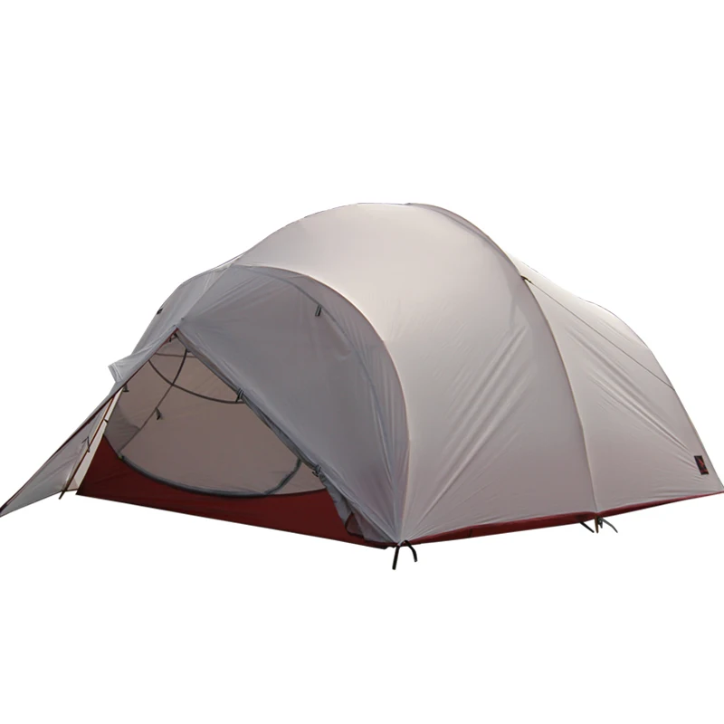 

Ультралегкая двухслойная палатка на 3-4 человек, Профессиональное использование, алюминиевые палатки с силиконовым водонепроницаемым ветр...