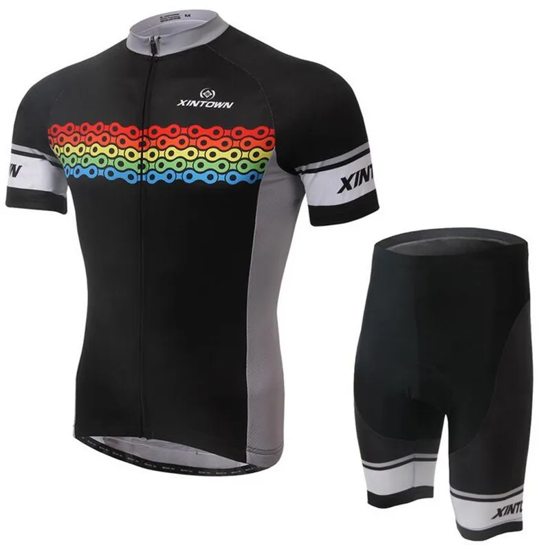 2018 Новый гелевый комплект для велоспорта с коротким рукавом мужчин и женщин roupas