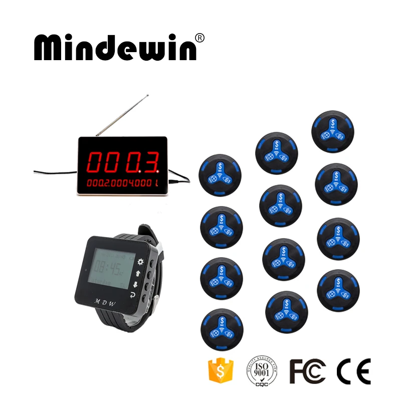 Беспроводная система вызова пейджера для ресторана 1 хост приемника голосовой