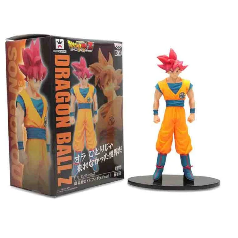 Аниме Драконий жемчуг Z Супер Saiyan красные волосы Сон Гоку ПВХ фигурка игрушка