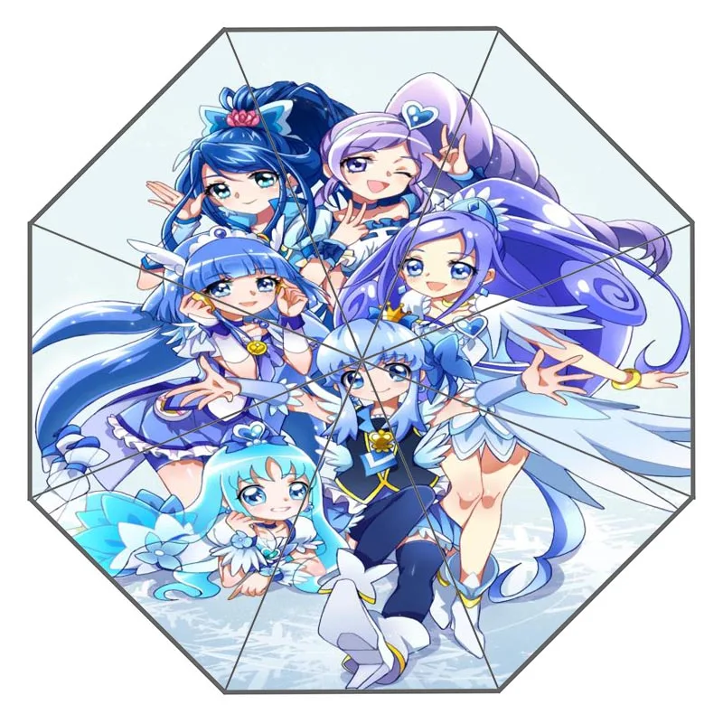 Пользовательский улыбка precure работа зонтик солнечный и дождливый солнцезащитный крем анти-УФ-зонтик# QAZ098K - Цвет: Umbrella