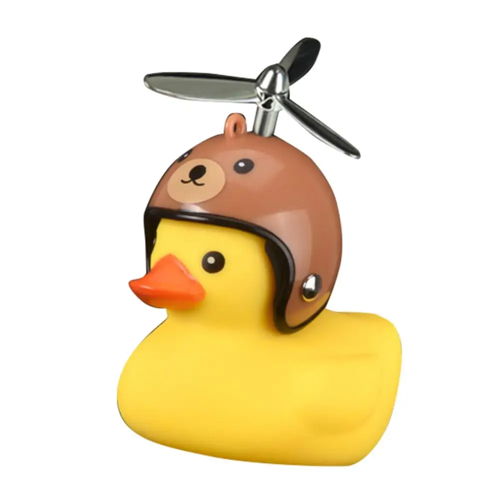 1 шт. мультяшный желтый силикагелевый маленький Утка Форма велосипедные