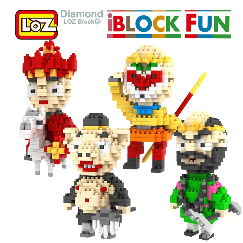 LOZ Путешествие на Запад фигурки Король обезьян свинья модель конструктор Рисунок