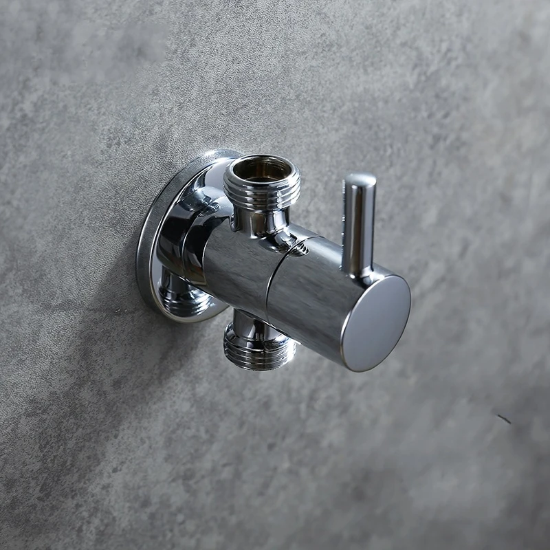 Ванная комната туалет твердой латуни холодной и горячей угловой клапан для воды