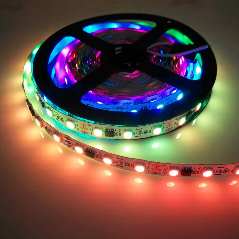 Светодиодная лента ws2811 IC 200 RGB 12 В постоянного тока не водонепроницаемая 30/5050