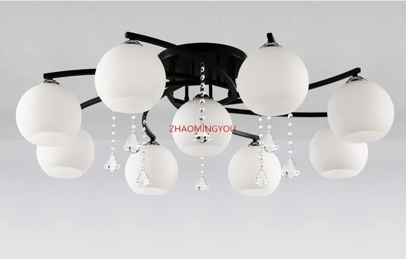 Современные светодиодные Хрустальные потолочные светильники YON candeeiro de teto