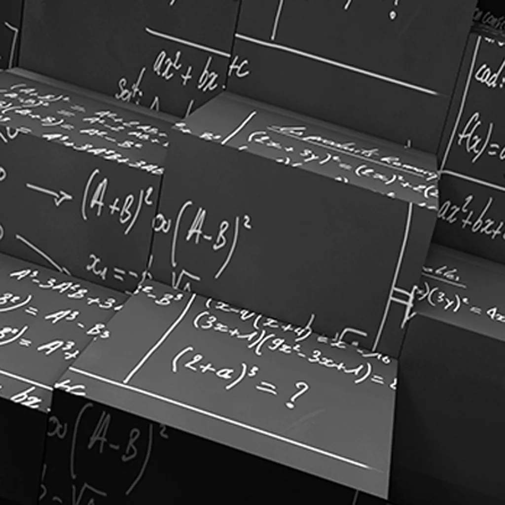 2019 простой Креативный дизайн линии математическая формула 3D печать круглый