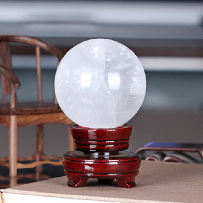 2 4 + &quotнатуральный Радужный прозрачный кварц сферический шар исцеляющий