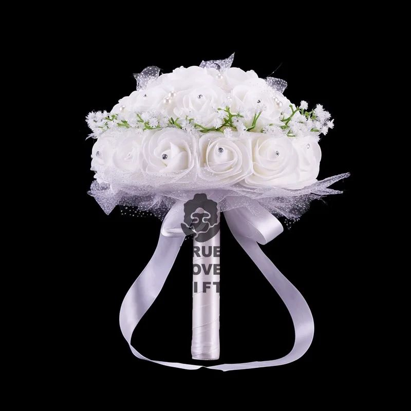 Роза цветок пены букет из горного хрусталя De Mariage Романтический ручной работы