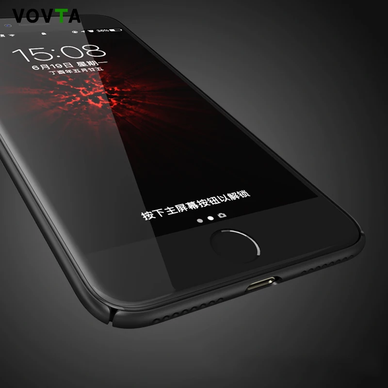VOVTA тонкий матовый жесткий чехол для телефона iPhone 8 6s 6 7 Plus Коке плюс 5S 5 Se случаях |