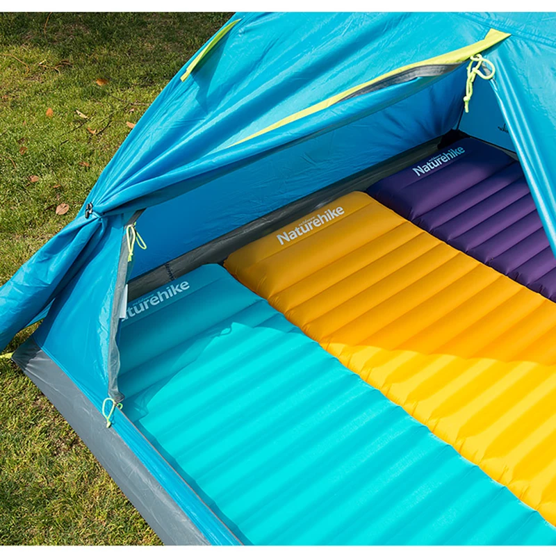 

Naturehike Outdoor Camping Air Mat Inflatable Mattress With Pillow Tent Travel Sleeping Mat Moistureproof Pad Air Bed NH18Q001-D