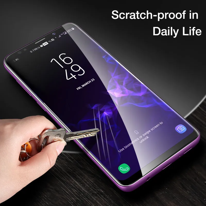 9H полное покрытие мягкая защитная пленка для экрана Samsung Galaxy S9 S8 Plus S6 S7 S 6 7 Edge чехол