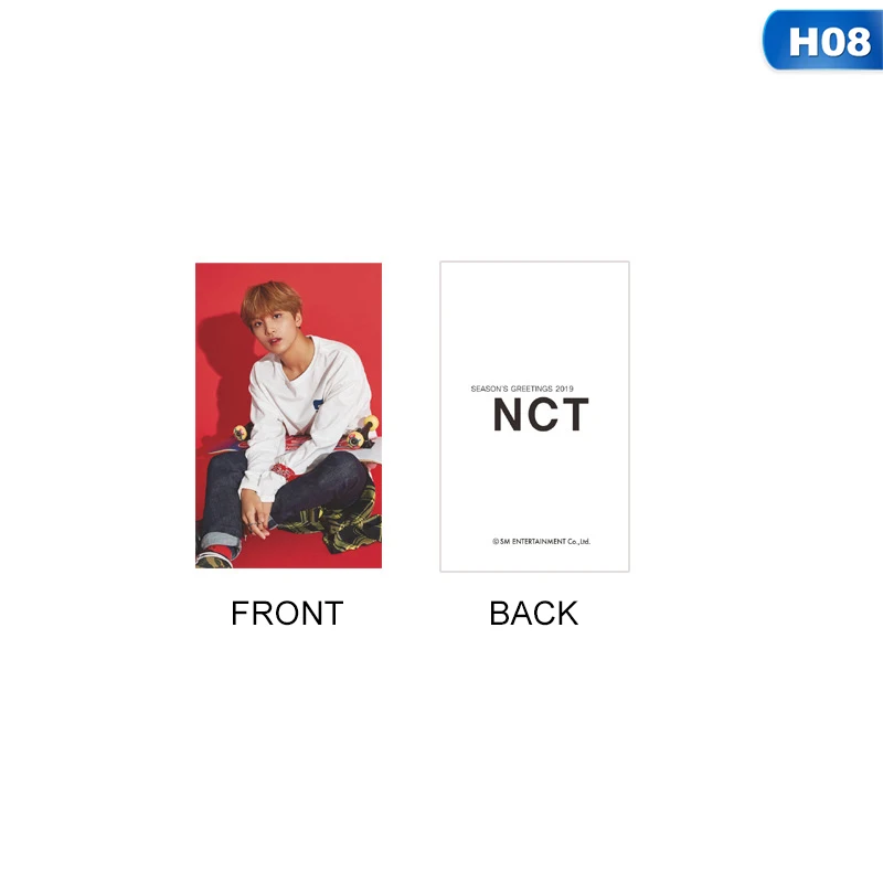 1 шт. KPOP NCT U 127 Empathy альбом Taeyong Mark автограф Фотокарта бумажные карты плакат - Цвет: H08