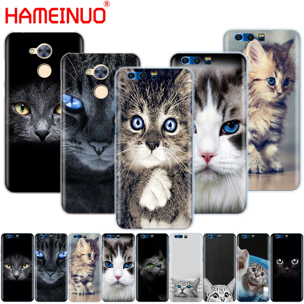 HAMEINUO с капюшоном Китти Кэт зеленый глаз в виде милых животных сотового телефона