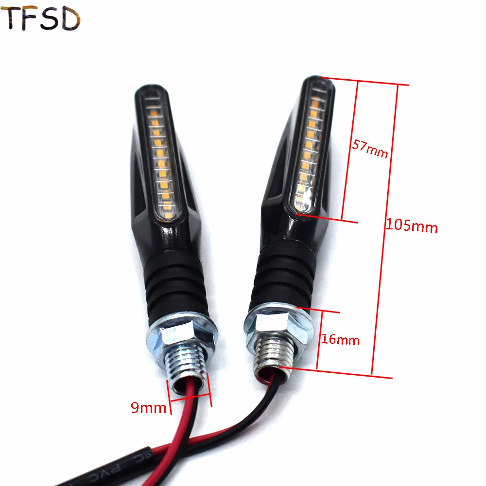 12 светодиодный сигнальный светильник для мотоцикла и велосипеда индикатор