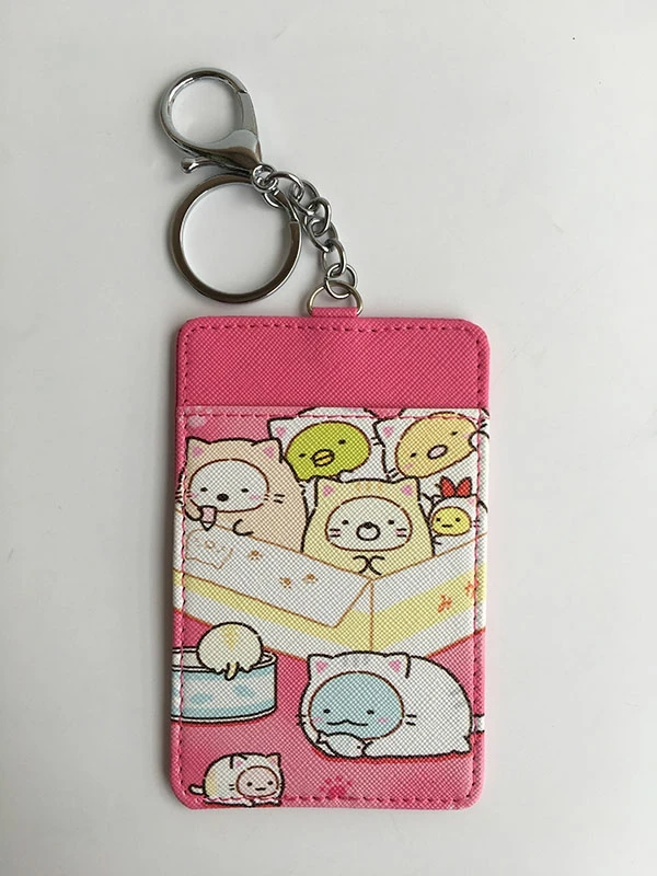 see chart IVYYE 1 шт. Sumikko gurashi аниме плюшевый держатель для карт PU мультфильм Кредитные ID Сумки монета автобус карты кошелек малыш девочки подарки - Цвет: see chart