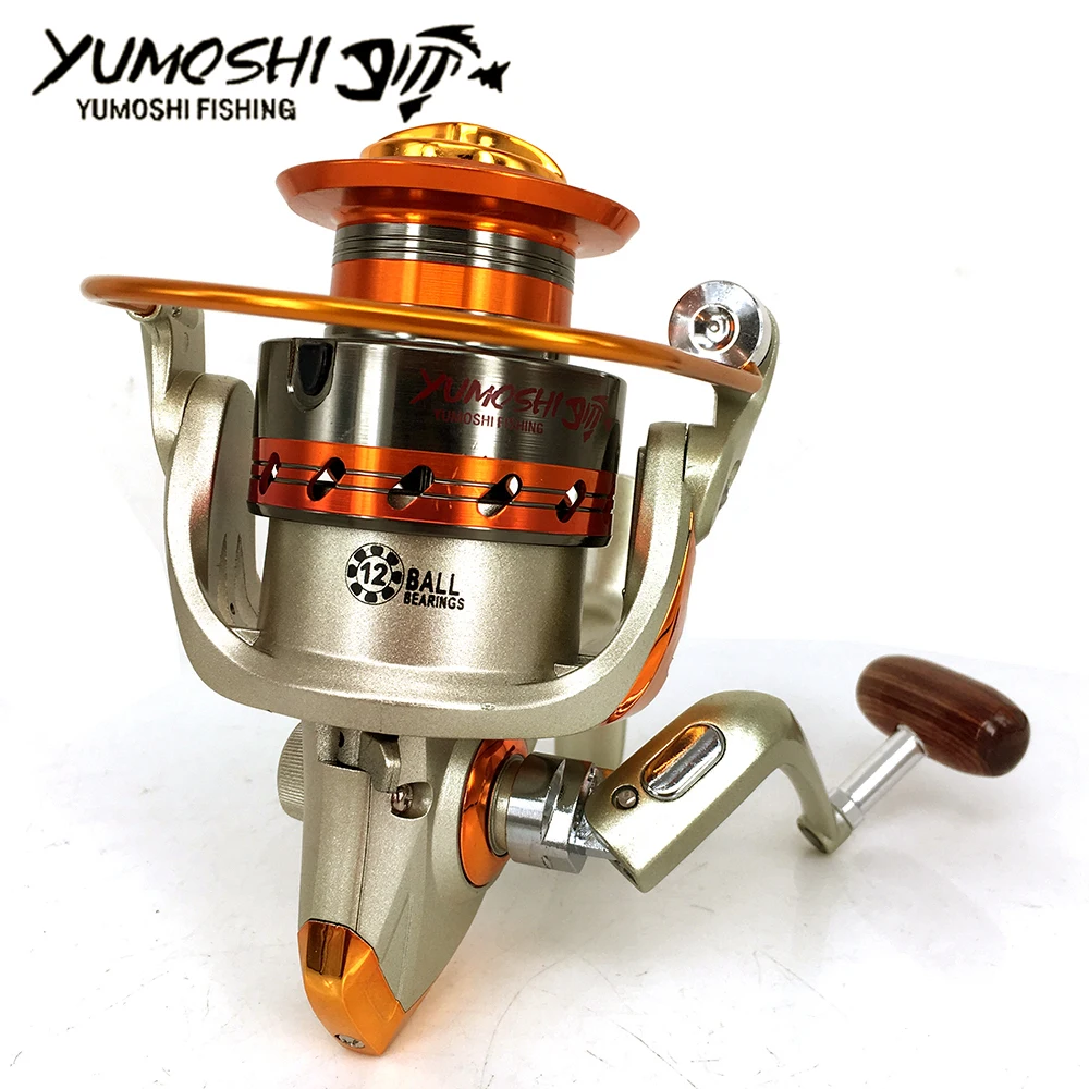 Рыболовная катушка Pesca 12BB 5 2: 1/4.1:1 металлическая Carretilhas de pecasaria Molinete para для