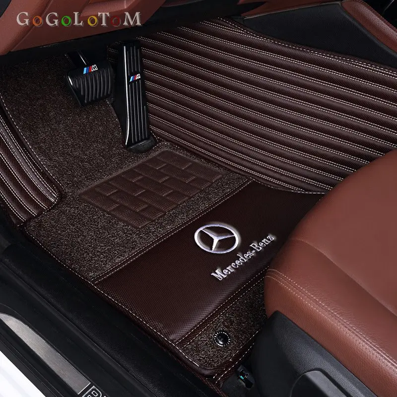 Пользовательские автомобильные коврики для Mercedes Benz все модели E C GLA GLE GL CLA ML GLK CLS S R A B CLK SLK G GLS GLC vito viano