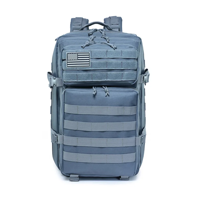 PureLeisure 45L водонепроницаемый рыболовный рюкзак Открытый Molle Camo Тактический охотничий альпинистский военный армейский рюкзак сумки - Цвет: gray