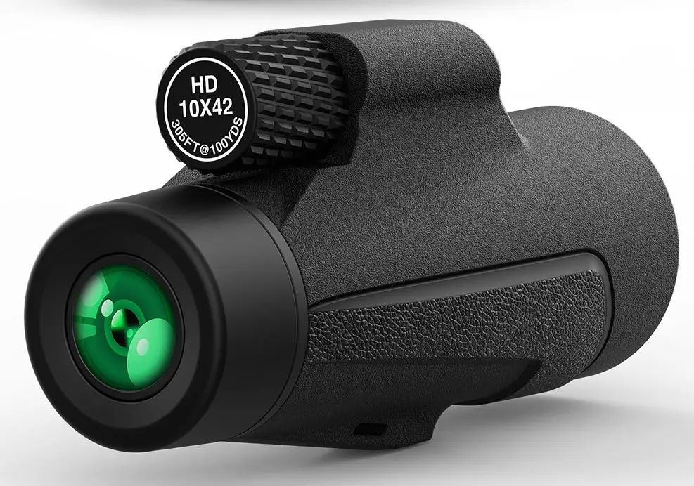 Монокуляр 10x42 высокой мощности телескоп HD зум оптический Spyglass светильник ночного видения военный HD Профессиональный охотничий инструмент