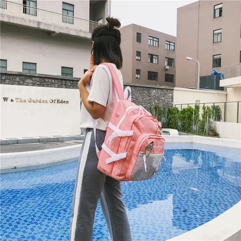 2019 новый холщовый женский рюкзак милая девушка большие школьные сумки ноутбук