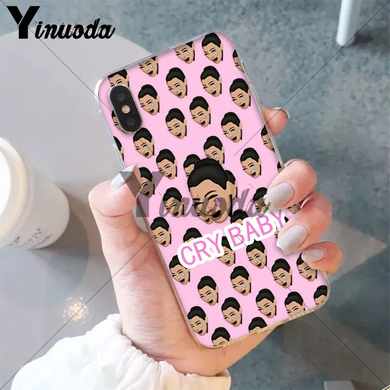 Yinuoda смешное лицо kimoji Ким Кардашьян Coque Shell чехол для телефона для Apple iPhone 8 7 6 6S Plus X XS MAX 5 5S SE XR Чехол для мобильного телефона