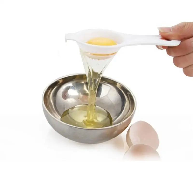 Egg Separator Kitchen White Sifting Gadget Plastic Filter Sieve Divider Holder | Дом и сад