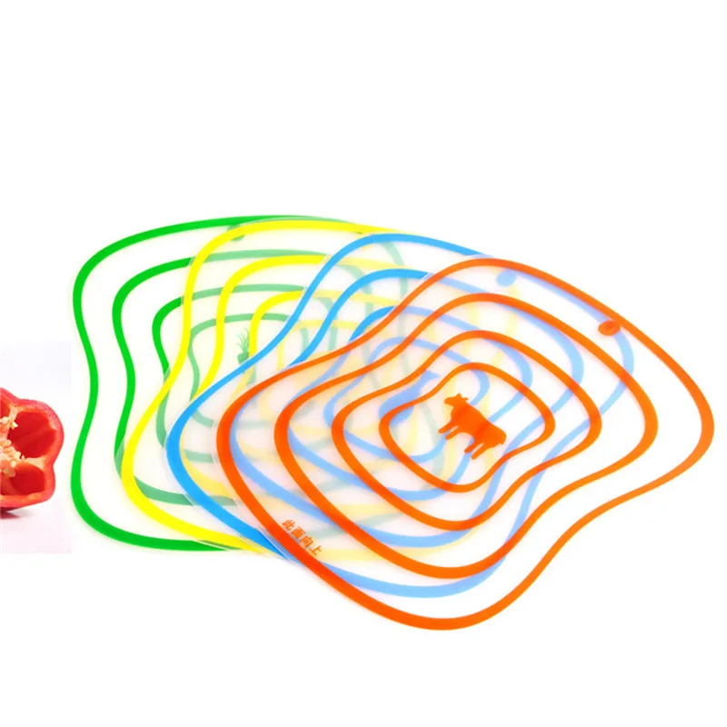 Пластиковая разделочная доска пищевая ломтик разделочный блок прозрачный