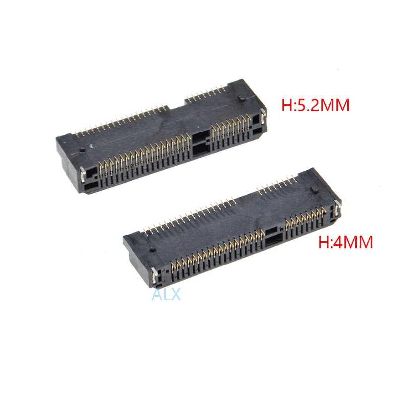 Разъем MINI PCIE PCI-E 52-контактный высота разъема msata: 4 0 мм 5 2 6 для ноутбука 10 шт. |