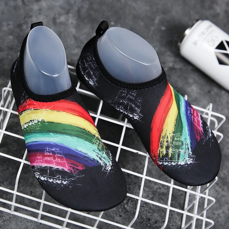 Пляжная обувь для пар быстросохнущая дышащая беговая Обувь мягкая красного