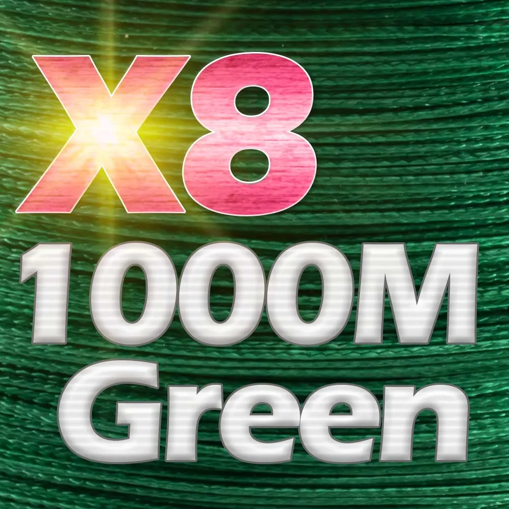 X8-1000M-Green JOSBY 4 стенда 8 стендов 300 м 500 м 1000 м многофиламентная ПЭ плетеная леска 10LB-80LB сильная Японская Технология - Цвет: X8-1000M-Green
