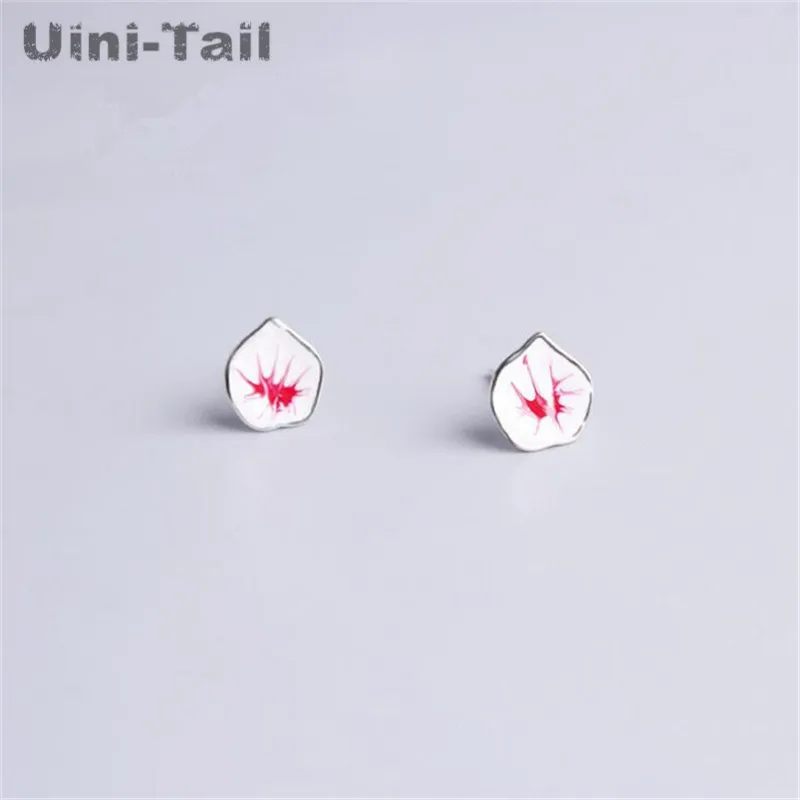 Uini-Tail горячие новые дизайнерские оригинальные серьги в виде лепестков вишневого