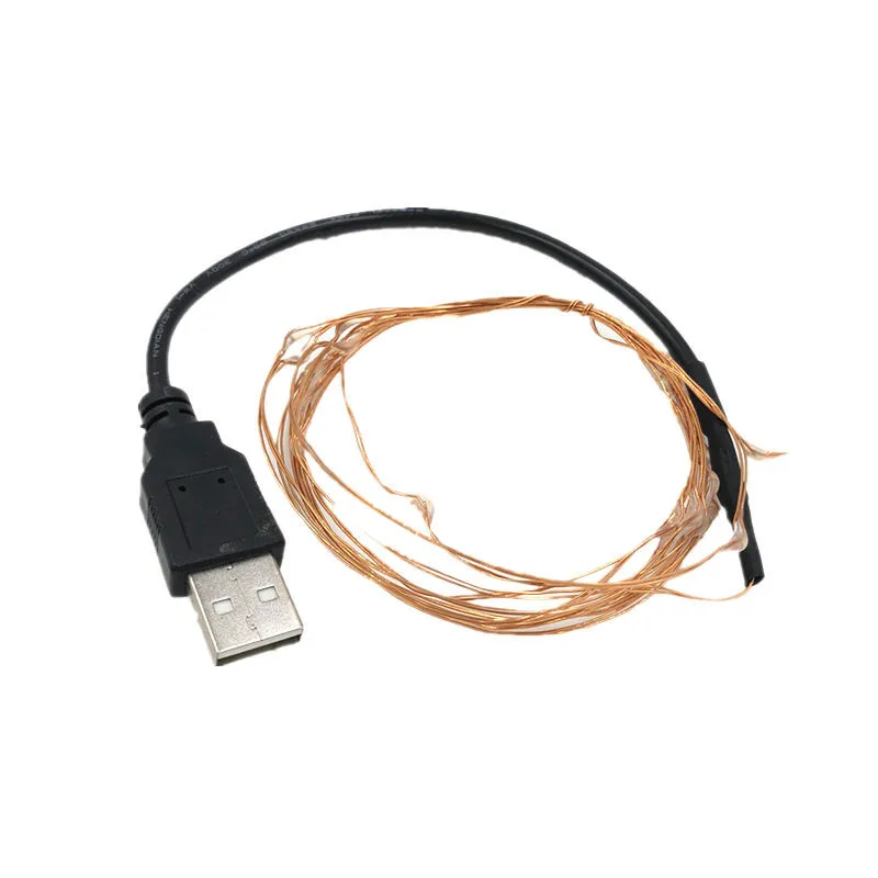 Водонепроницаемая светодиодная гирлянсветильник с USB праздничный уличный