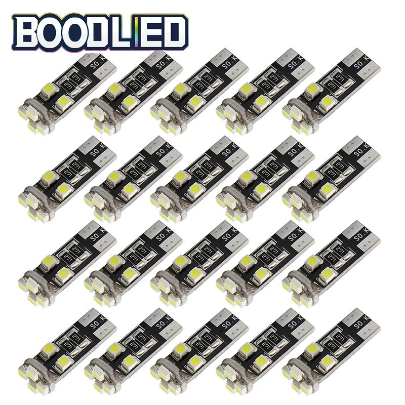 

T10 LED Canbus W5W 168 194 No Error 3528 1210 SMD 8 LED 12V White Clearance Lights License Plate Lights Trunk Light Reading Lamp