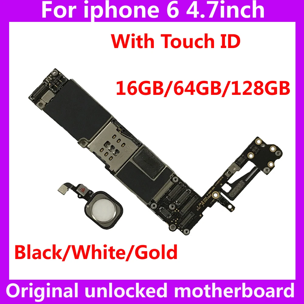 Разблокированная по всему миру материнская плата для iphone 6 16 Гб 64 128 ГБ хорошо
