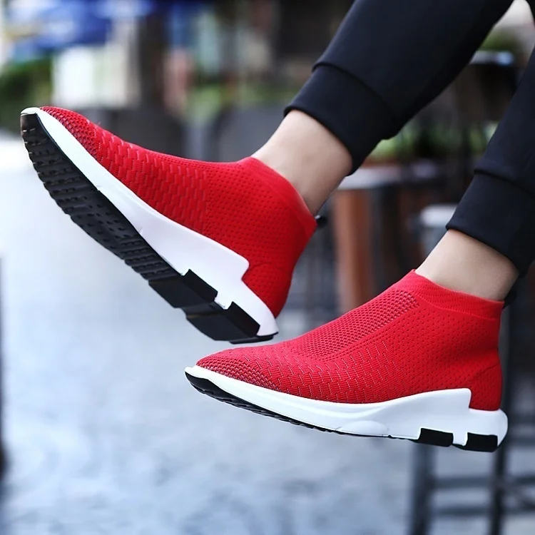 Sycatree 2018 Новая мода Flyknit мужские носки обувь Студенческая Повседневная спортивная