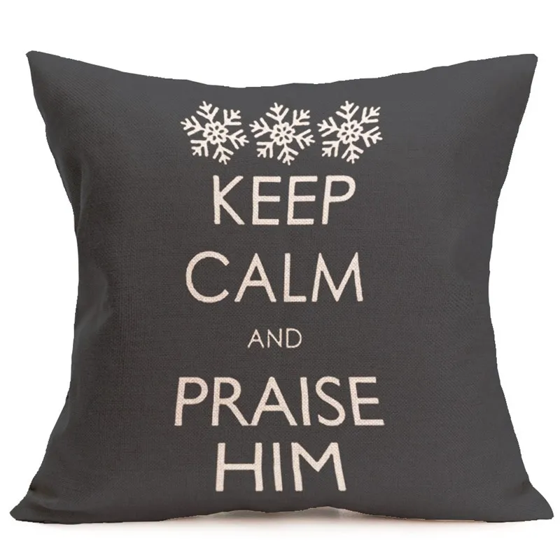 Декоративные подушки Наволочки сохраняющие спокойствие Чехлы хлопковый льняной