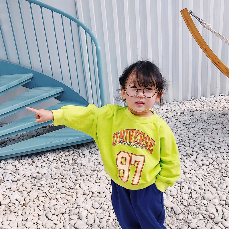 Толстовка с капюшоном и длинными рукавами в Корейском стиле для девочек