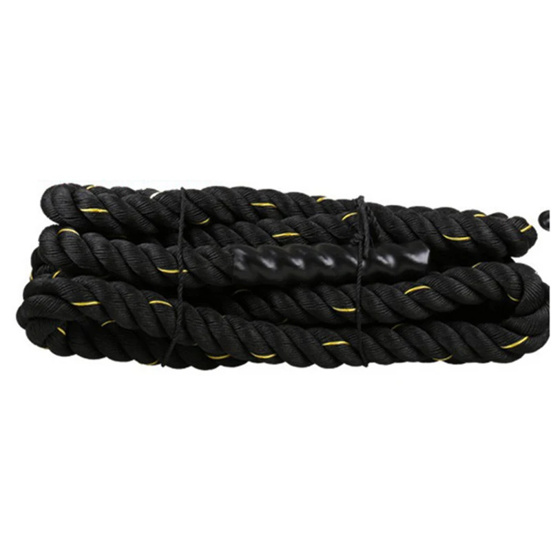 Black 12mx3.8mm Тренировочная Спортивная веревка Liplasting, 1 шт., тренировочная веревка, веревка для фитнеса, веревка для тренировок мышц/силовых тренировок, HWC - Цвет: Black 12mx3.8mm