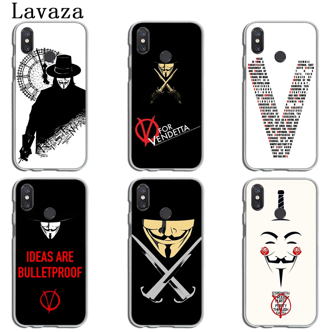 Lavaza V для Vendetta жесткий чехол телефона Xiaomi 9 9T A3 PRO CC9 CC9E 8 A2 Lite SE A1 pocophone f1 6 6X 5S 5X MAX 3