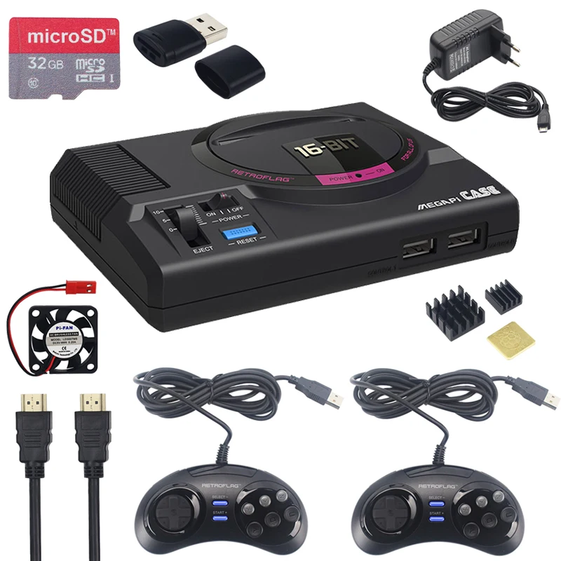 Retroflag MEGAPi CASE M для Raspberry Pi 3 Model B Plus классический usb контроллер + вентилятор