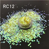 Yellow Rainbow Цена по оптовой цене, для ногтей, феи конфетти, Рождество, украшенные блестками, розовый опал, переливчатая Радуга Лоскутная блестящая - Цвет: Yellow Rainbow