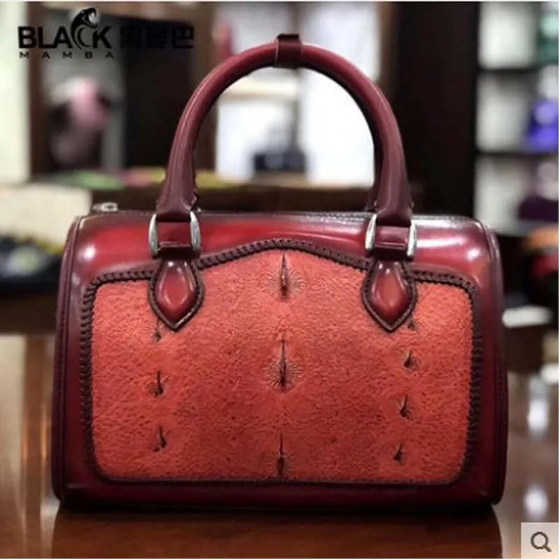 

heimanba Sturgeon skin handbag for ladies, summer edition for ladies women handbag