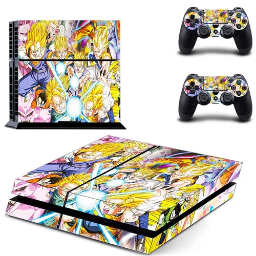 DPTM1909 Аниме Dragon Ball Z Goku PS4 Кожа Наклейка виниловая для sony PS4 playstation 4 консоль и 2 контроллера PS4 Кожа Наклейка - Цвет: DPTM1909