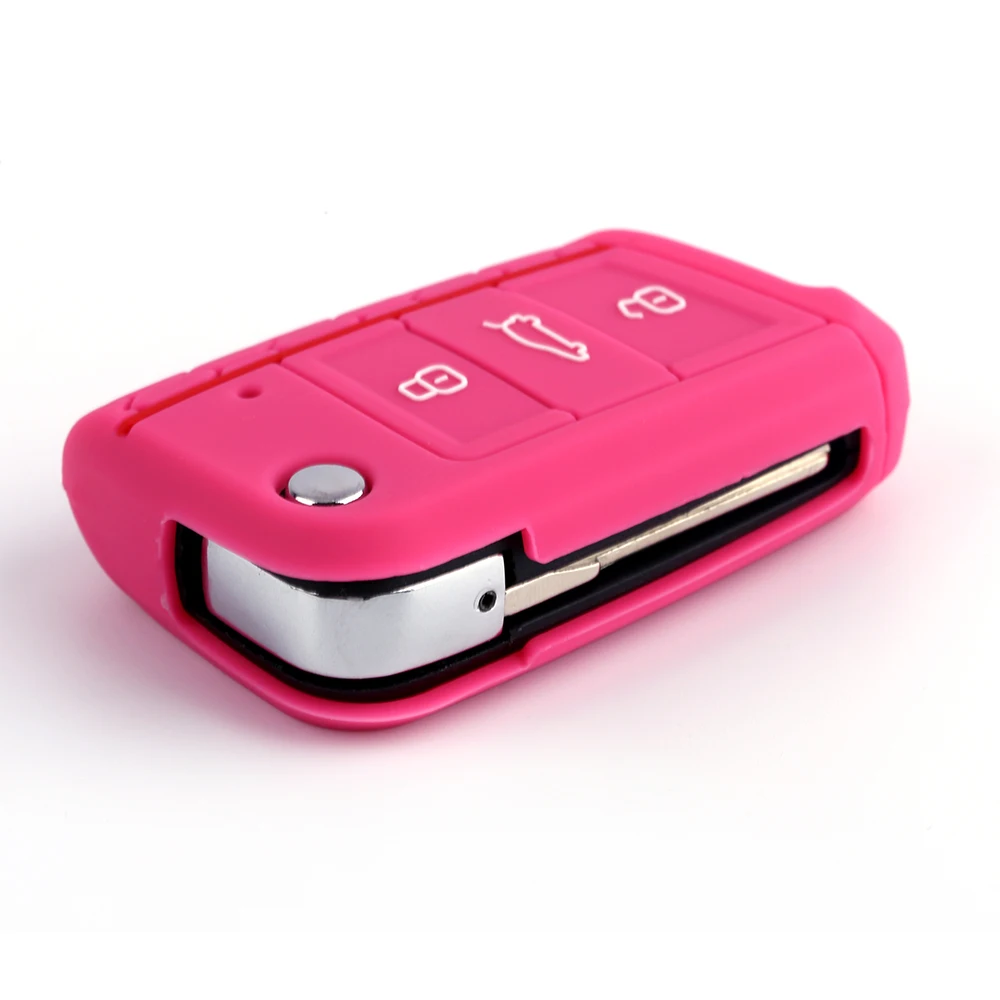 Забавный силиконовый резиновый чехол для ключей от автомобиля Polo 2016 2017 2018 Golf7 MK7
